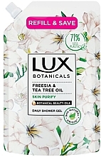 Fragrances, Perfumes, Cosmetics Shower Gel - Lux Botanicals Freesia & Tea Tree Oil Daily Shower Gel (doypack)