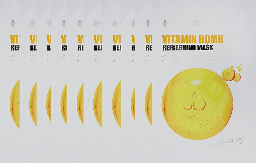 Toning Sheet Mask - Medi Peel Vitamin Bomb Refreshing Mask — photo N26