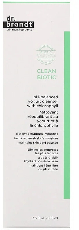 Yogurt Chlorophyll Cleansing Cream - Dr. Brandt Clean Biotic Cream — photo N9