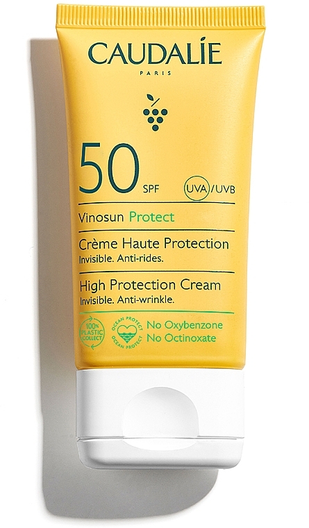 Sunscreen SPF50 - Caudalie Vinosun High Protection Cream SPF50 — photo N2