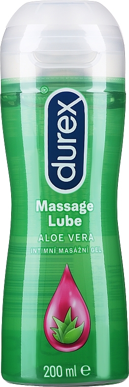 Aloe Vera Intimate Massage Lubricant Gel - Durex Play Massage 2 in 1 Aloe Vera — photo N1