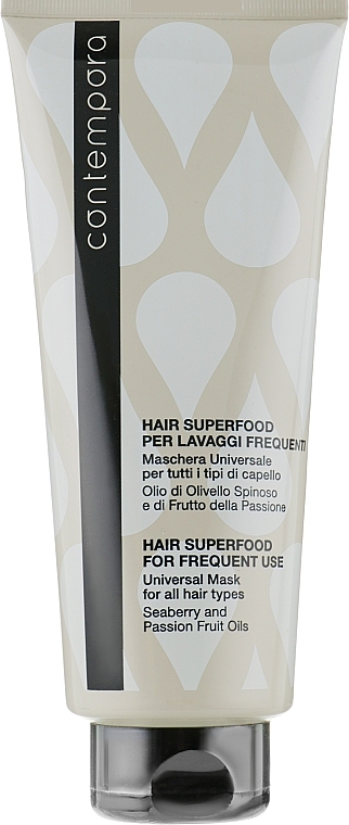 Mask for All Hair Types - Barex Italiana Contempora Frequdent Use Universal Mask — photo N12