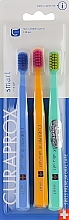 Kids Toothbrush Set "Smart", dark blue+orange+turquoise - Curaprox — photo N1