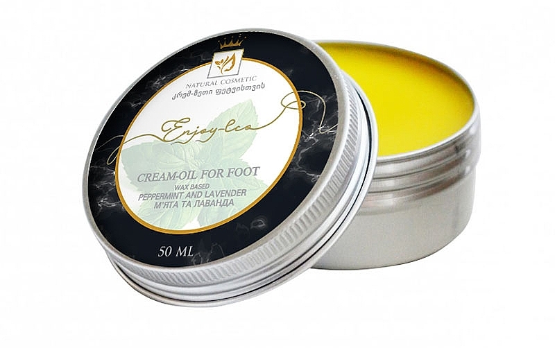 Natural Foot Cream-Oil "Mint & Lavender" - Enjoy & Joy Enjoy Eco Cream-oil For Foot — photo N2