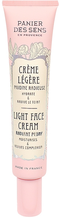 Light Face Cream - Panier des Sens Radiant Peony Light Face Cream — photo N1