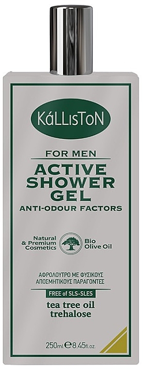 Active Shower Gel with Tea Tree Oil & Trehalose - Kalliston For Man Active Shower Gel — photo N1