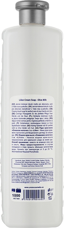 Liquid Olive Milk Cream Soap - Lilien Olive Milk Cream Soap (refill) — photo N2