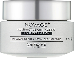 Rich Multi-Active Night Face Cream - Oriflame Novage+ Multi-Active Anti-Ageing Night Cream Rich — photo N1