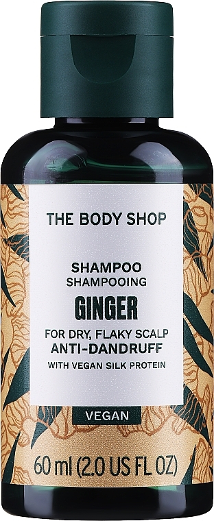Anti-Dandruff Ginger & Silk Protein Shampoo for Dry, Flaky Scalp - The Body Shop Ginger Shampoo Anti-Dandruff Vegan — photo N3