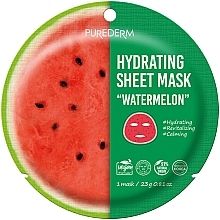 Fragrances, Perfumes, Cosmetics ウォーターメロン 保湿シートマスク - Purederm Hydrating Sheet Mask