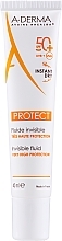Fragrances, Perfumes, Cosmetics Sun Fluid SPF 50+ - A-Derma Protect Invisible Fluid Very High Protection