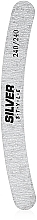 Boomerang Nail Buffer, SZB-240/240, grey - Silver Style — photo N1