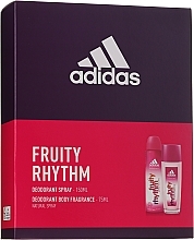 Adidas Fruity Rhythm - Set (b/spray/150ml + deo/spray/75ml) — photo N1