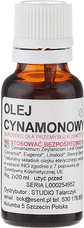 Cinnamon Oil 100% - Esent  — photo N10