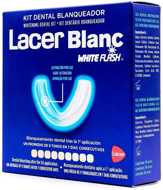 Tooth Whitening Set - Lacer Blanc White Flash Set — photo N1