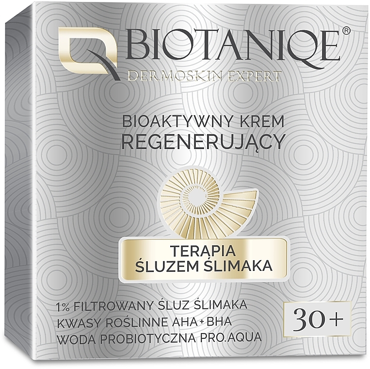 Bioactive Repairing Face Cream with Snail Mucin - Biotaniqe BioActive Regenerating Cream 30+ — photo N1