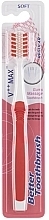 Toothbrush, soft, red - Better Regular Soft Red Toothbrush — photo N1