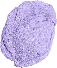Hair Drying Turban Towel, lilac - MAKEUP — photo N5