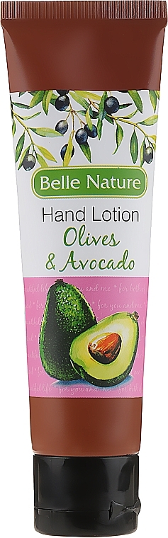 Hand Cream Balm with Olive & Avocado Scent - Belle Nature Hand Lotion Olives&Avocado — photo N1