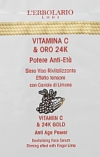 Repairing Face Serum - L'Erbolario Vitamin C & 24K Gold Revitalising Face Serum — photo N1