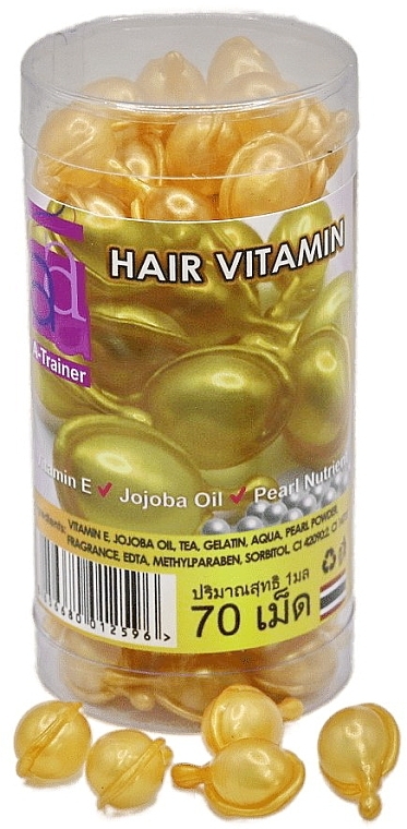 Thermal Protection & Anti Split Ends Capsules, yellow - A-Trainer Super Long Hair — photo N2