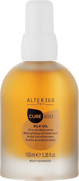 Anti-Frizz Hair Oil - Alter Ego CureEgo Silk Oil Beautyfying Oil Treatment — photo N12