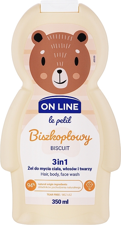 Body and Hair Cleanser 'Biscuit' - On Line Le Petit Biscuit 3 In 1 Hair Body Face Wash — photo N1