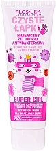 Fragrances, Perfumes, Cosmetics Antibacterial Hand Gel - Floslek Super Girl Hygienic Antibacterial Hand Gel