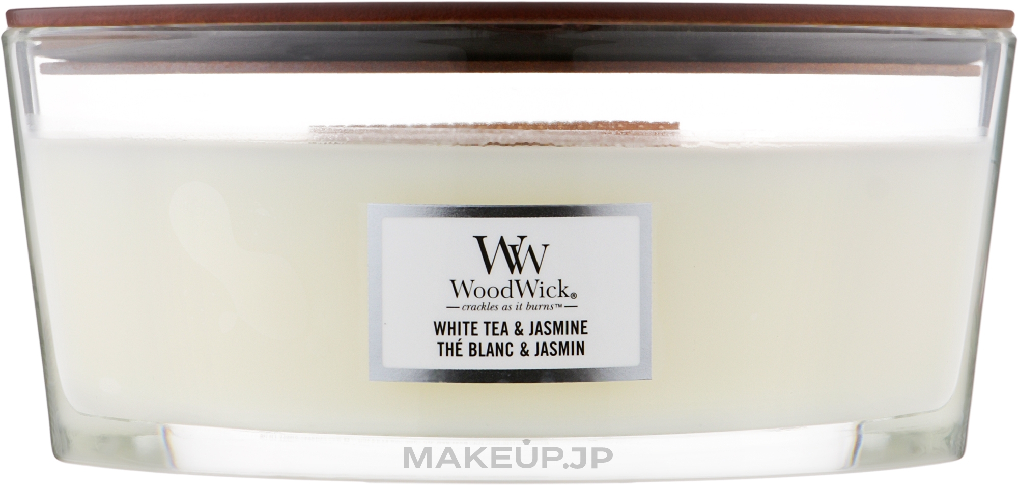 WoodWick - White Tea & Jasmine Hearthwick Ellipse Candle — photo 453.6 g
