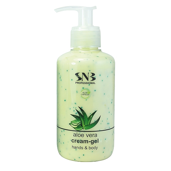 Aloe Vera Hand and Body Cream-Gel  - SNB Professional Hand And Body Cream-Gel Summer Care With Aloe Vera Spheres — photo N1