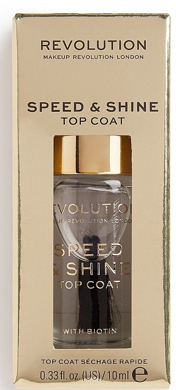 Top Coat - Makeup Revolution Speed&Shine Top Coat — photo N1