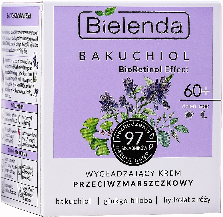 Smoothing Anti-Wrinkle Cream 60+ - Bielenda Bakuchiol BioRetinol Effect — photo N2