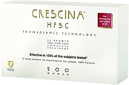 Fragrances, Perfumes, Cosmetics Anti Hair Loss Complex for Women - Crescina Transdermic HFSC Complete 500 Woman