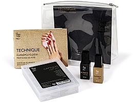 Fragrances, Perfumes, Cosmetics Set - Peggy Sage American Technique Kit (r/base/11ml + r/top/11ml + tips/240pcs)