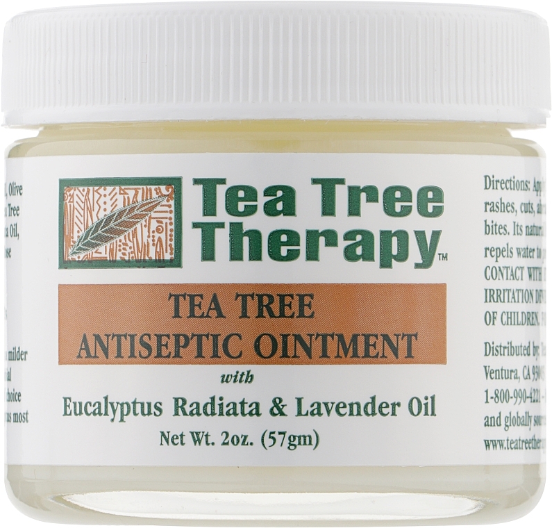 Antiseptic Ointment with Lavender, Tea Tree and Eucalyptus Oils - Tea Tree Therapy Antiseptic Cream With Tea Tree Oil — photo N1