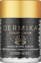 Fragrances, Perfumes, Cosmetics Anti-Wrinkle Serum in Capsules - Dermika Luxury Caviar Serum