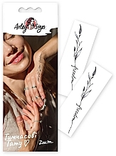 Temporary Tattoo "Flowers Say: freedom" - Arley Sign — photo N4