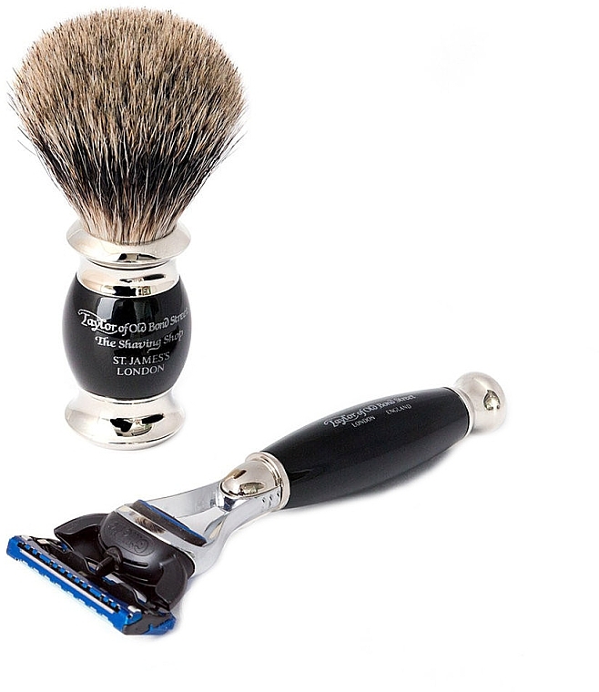 Set - Taylor of Old Bond Street Fusion (razor/1szt + sh/brush/1szt + stand/1szt) — photo N2