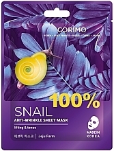 Fragrances, Perfumes, Cosmetics Snail Mucin Sheet Mask "Wrinkle Reduction" - Corimo Snail Anti-Wrinkle Sheet Mask