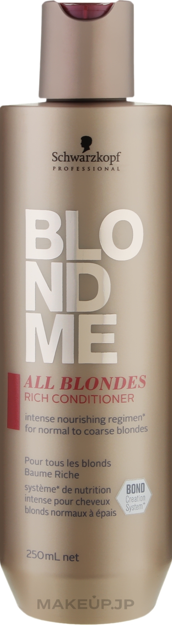 Rich Conditioner for All Hair Types - Schwarzkopf Professional Blondme All Blondes Rich Conditioner — photo 250 ml