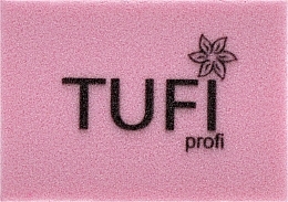Nail Buff Polisher 'Mini' 100/180 grit, pink - Tufi Profi — photo N1