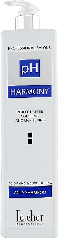 Post Coloring & Bleaching Shampoo - Lecher PH Harmony Acid Shampoo — photo N2