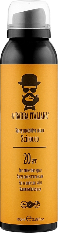 Sunscreen Spray - Barba Italiana Scirocco Sun Protective Sprey SPF 20 — photo N2