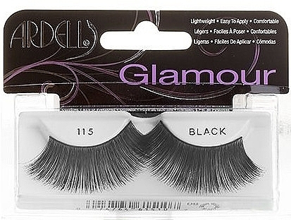 False Lashes - Ardell Glamour Eyelashes Black 115 — photo N4