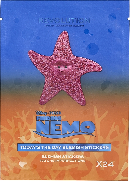 Blemish Stickers, 24 pcs - Makeup Revolution Disney & Pixar’s Finding Nemo Today's The Day Blemish Stickers — photo N1