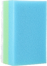 Fragrances, Perfumes, Cosmetics Rectangular Bath Sponge, blue-green - Ewimark