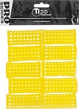 Fragrances, Perfumes, Cosmetics Plastic Hair Curlers d30 mm, yellow - Tico Professional