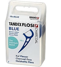 Floser with Carbon Thread, blue - Tandex Flosi Floser With Blue Carbon Thread — photo N2