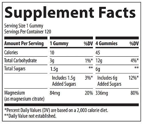 Magnesium Gummies - Watermelon Flavor - Trace Minerals Magnesium Gummies Watermelon — photo N1