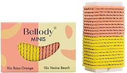 Fragrances, Perfumes, Cosmetics Hair Ties, orange and yellow, 20 pcs - Bellody Minis Hair Ties Orange & Yellow Mixed Package